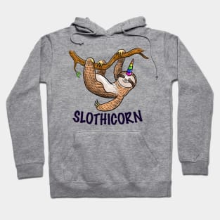 Sloth with unicorn horn Hoodie